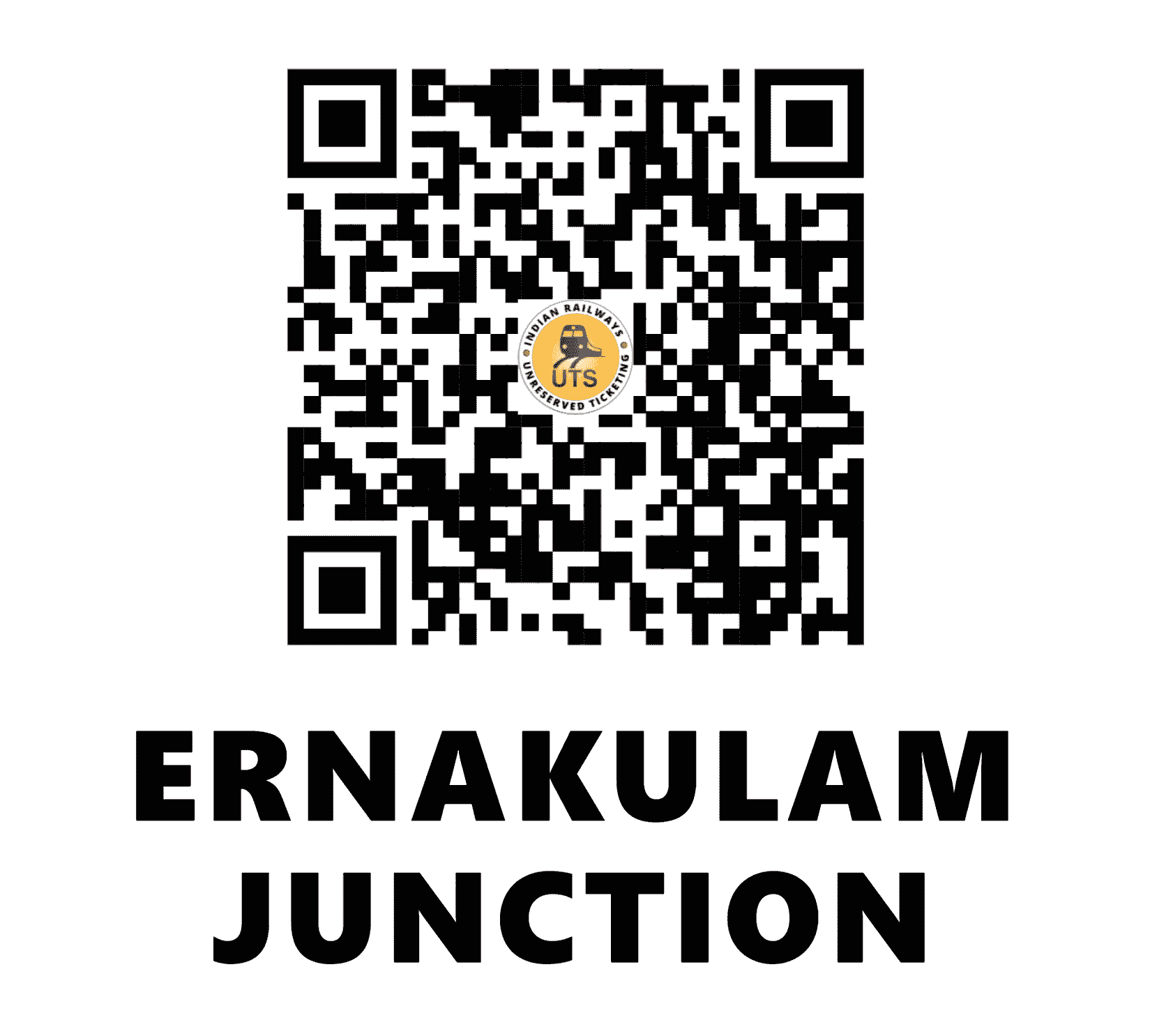 UTS QR Code for Ernakulam Junction - ERS